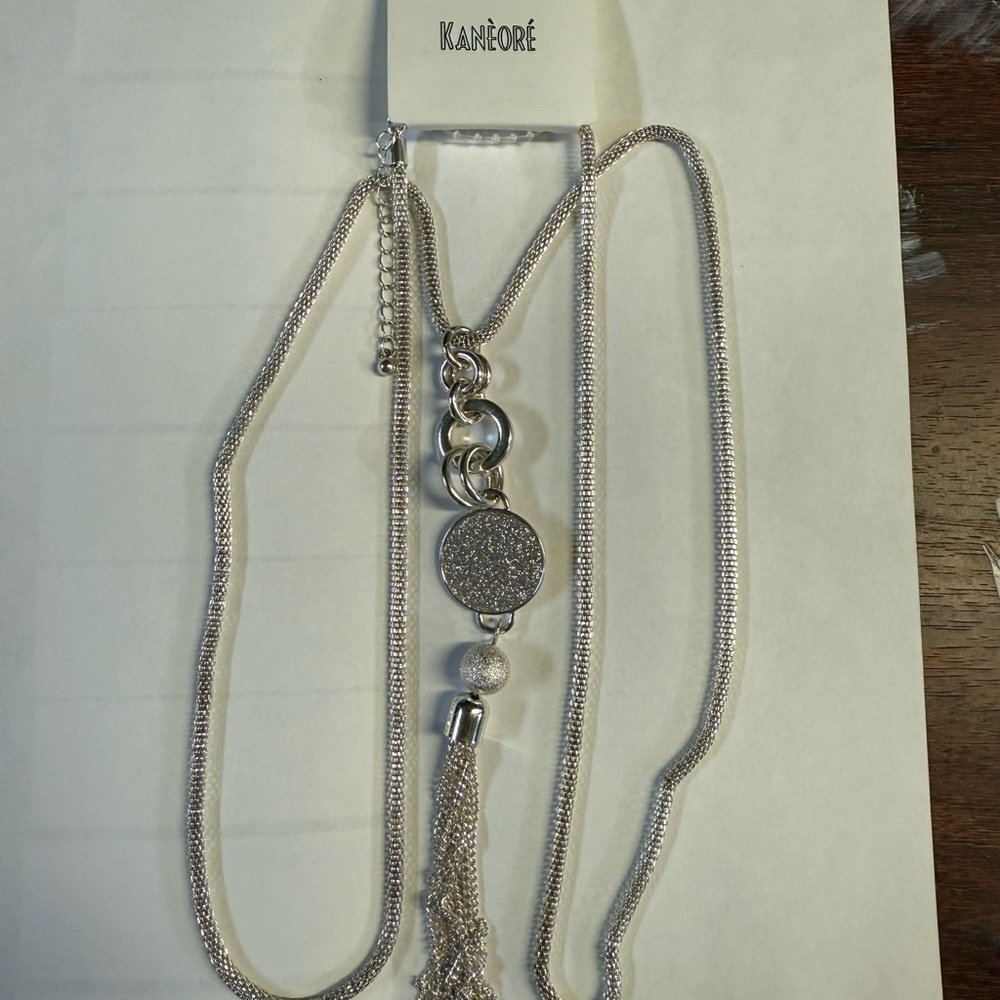 Silver Tassel Necklace